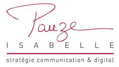 Logo Isabelle Pause stratégie communication digitale - Franck Perrot Design - Saint-Etienne